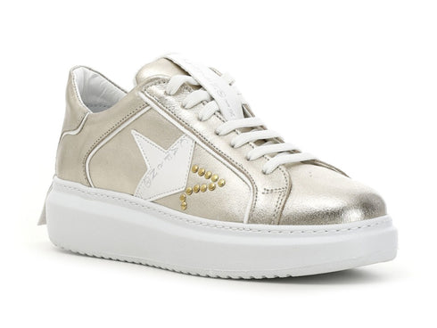 CafèNoir sneakers stella in pelle metallizzata