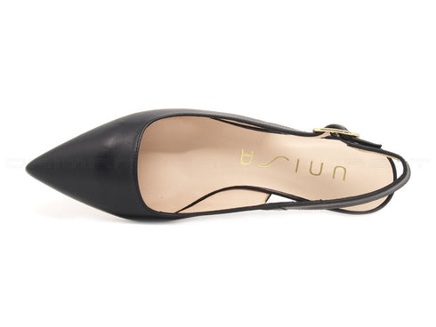 Unisa chanel con punta sfilata donna nero