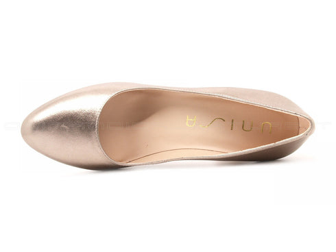 Unisa décolleté con tacco alto donna oro