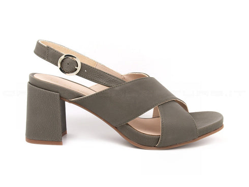 Unisa sandali con maxi tacco donna verde