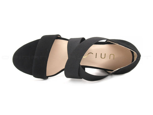 Unisa scarpe open toe donna nero
