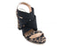 Unisa sandali animalier tacco alto donna nero