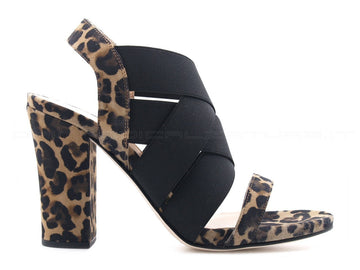 Unisa sandali animalier tacco alto donna nero