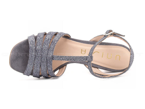 Unisa sandali con tomaia a t donna grigio