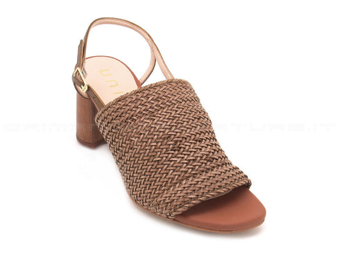 Unisa sandali treccia donna cuoio