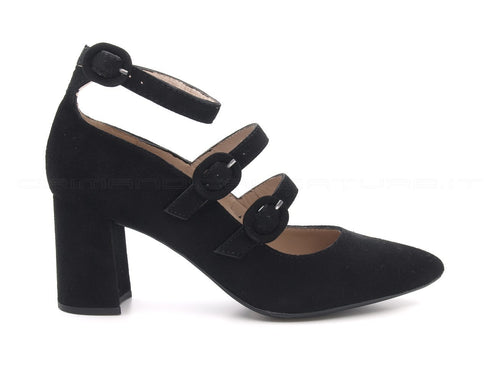 Unisa kiden scarpa con 3 cinturini donna nero