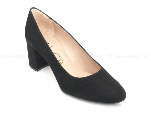 Unisa décolleté camoscio nero donna nero