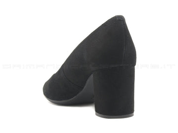 Unisa décolleté camoscio nero donna nero