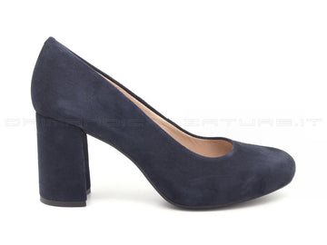 Unisa décolleté camoscio blu donna blu