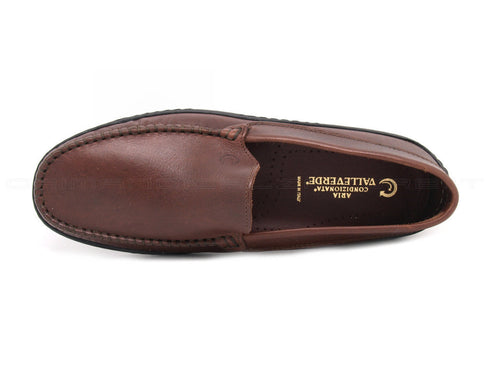 Valleverde uomo mocassini aria condizionata uomo marrone