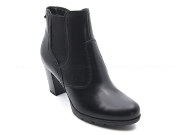 Valleverde tronchetti con elastico + zip donna nero