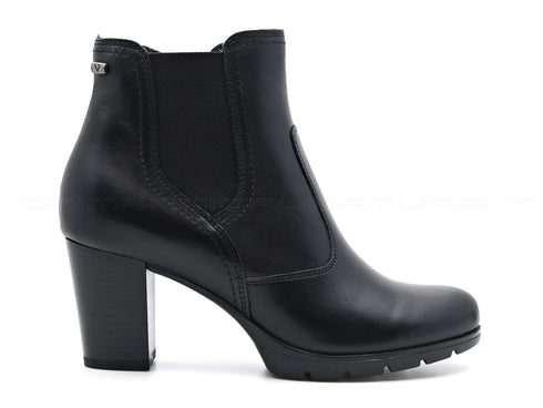 Valleverde tronchetti con elastico + zip donna nero