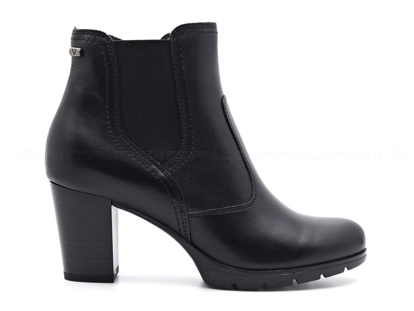 Valleverde tronchetti con elastico + zip donna nero