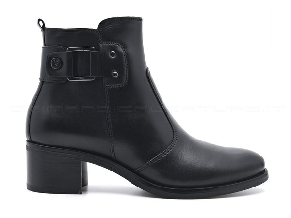 Valleverde stivaletti invernali con zip donna nero