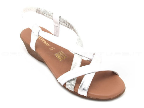 Valleverde sandali zeppa comoda donna bianco