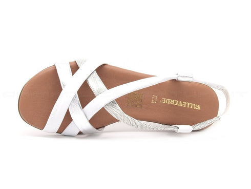 Valleverde sandali zeppa comoda donna bianco