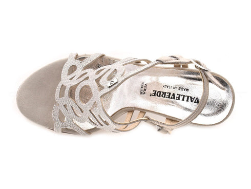 Valleverde sandali cerimonia tacco alto donna beige