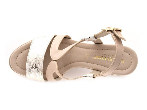 Valleverde sandali platform donna beige