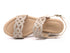 Valleverde sandali camoscio con zeppa donna beige