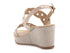 Valleverde sandali con zeppa comoda donna beige