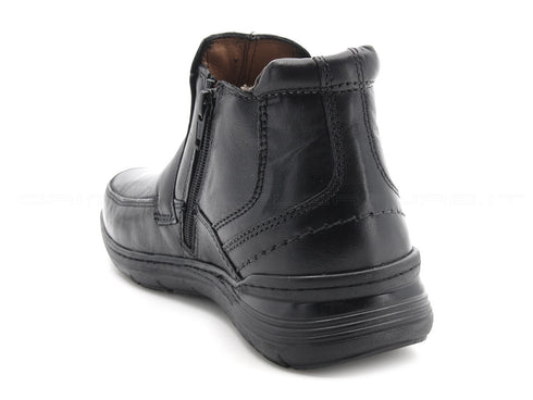 Valleverde uomo stivaletti con zip uomo nero