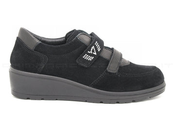 Valleverde scarpe con strappo donna nero