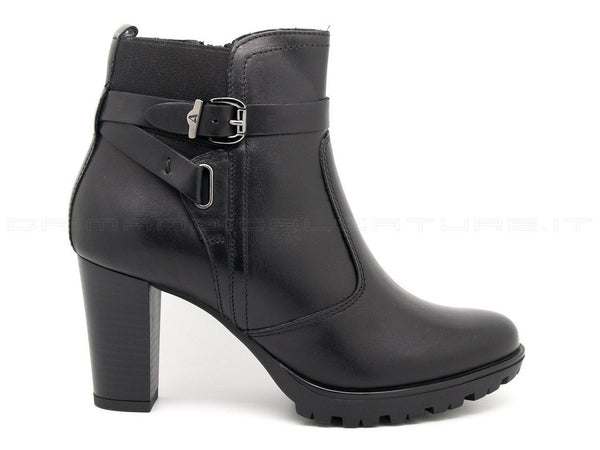 Valleverde tronchetti con cinturino donna nero