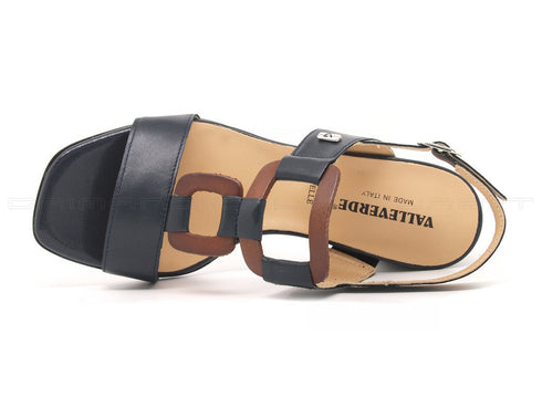 Valleverde sandali con cinturino donna blu