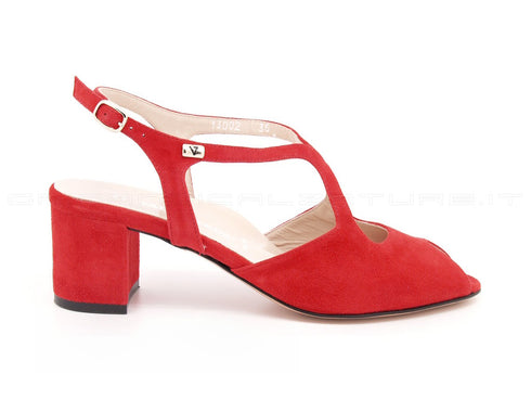 Valleverde sandali tacco donna rosso