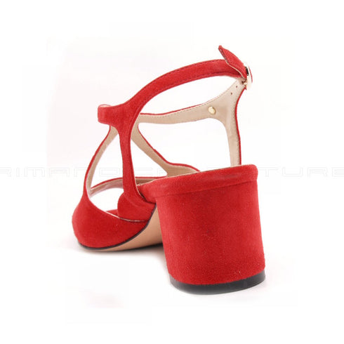 Valleverde sandali tacco donna rosso