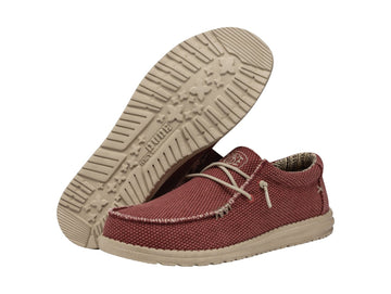 Hey Dude Wally Braided Pompeian Red Summer Shoes
