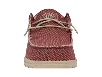 Hey Dude Wally Braided Pompeian Red Summer Shoes