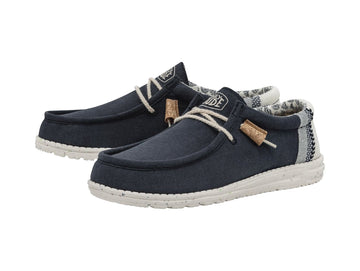 Hey Dude Mens Spring Summer Wally Break Stitch Navy