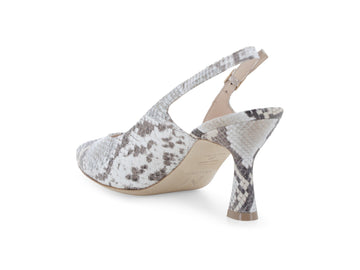 Melluso Slingback Pelle Beige - Dettaglio tacco D165Q-257203