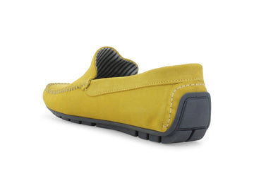 Melluso Mocassino Camoscio Giallo - Dettaglio tacco U16017Q-260058