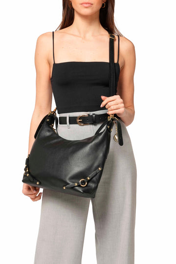 Melluso Donna Borsa Pelle BOR558-245455 Nero