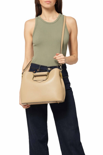 Melluso Donna Borsa Pelle BOR565-250722 Beige