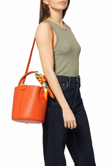 Melluso Donna Borsa Pelle BOR582-250299 Arancione