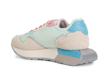 CafèNoir Multicolor Women's Running Sneaker with Platform Sole