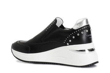 CafèNoir Slip-On Donna con Borchie, Strass e Suola Platform