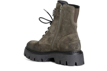 CafèNoir Donna Tronchetto allacciato con accessorio in pelle scamosciata C1FC6004G029 Bosco