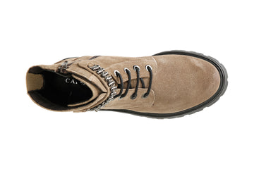 CafèNoir Donna Tronchetto allacciato con accessorio in pelle scamosciata C1FC6004M073 Noce