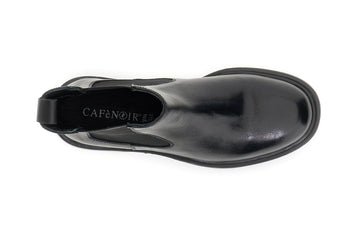 CafèNoir Essential Black Leather Chelsea Boot