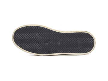 4B12 Sneaker Hyper Uomo in Pelle Nera Effetto Vintage