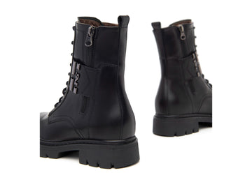Nero Giardini Winter Combat Boots Women Leather Upper