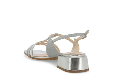 Melluso Donna Sandali Tessuto K35156W-234045 Argento