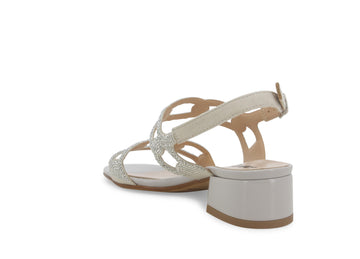 Melluso Donna Sandali Tessuto K35182W-234085 Argento