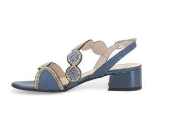 Melluso Donna Sandali Tessuto K35526-235139 Blu