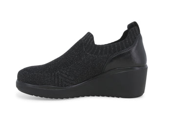 Melluso Donna Mocassini Tessuto K55345W-233712 Nero