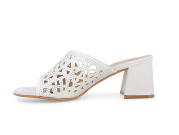 Melluso Donna Ciabatte Camoscio N657-244938 Bianco